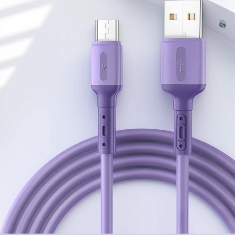 

Fast Charging USB Cable 3A Liquid Silicone Data Cable Micro USB Type-C 1m 2m 3m Durable Charger Cable for Consumer Electronics