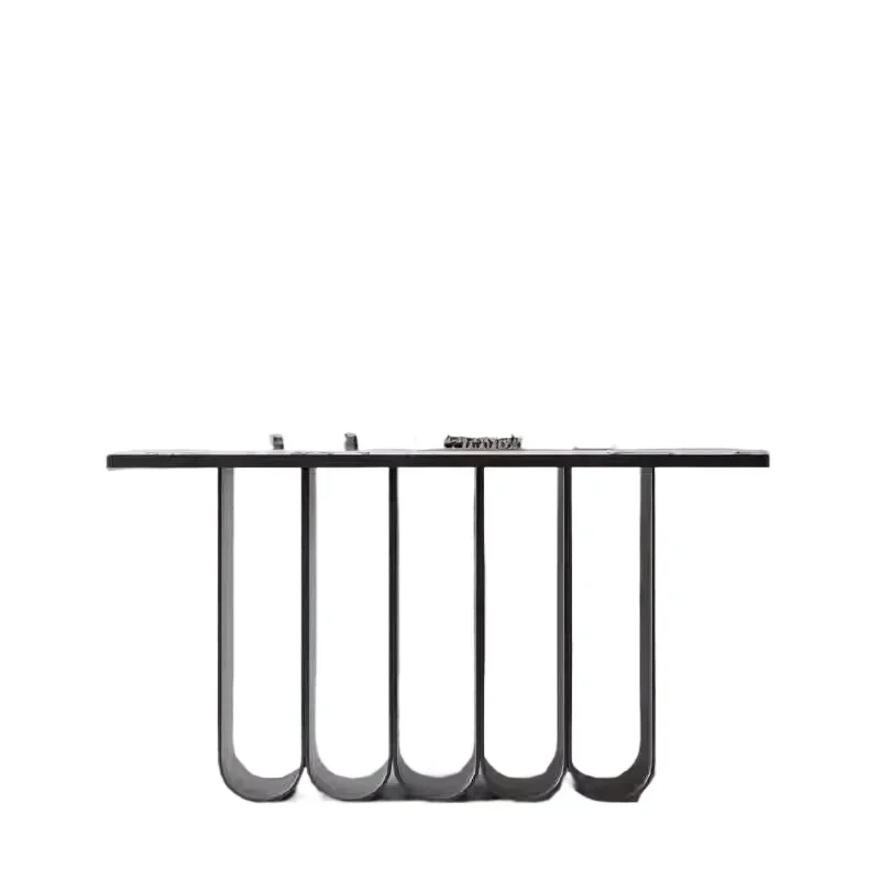 

Italian light luxury, modern simple aisle, ultra-narrow entrance counter, marble entrance table