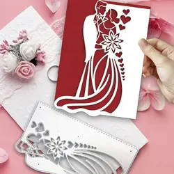 Metal Cutting Dies Cut Die Mold Lovers Wedding Photos Scrapbook Paper Craft Knife Mould Blade Punch Stencils Dies New