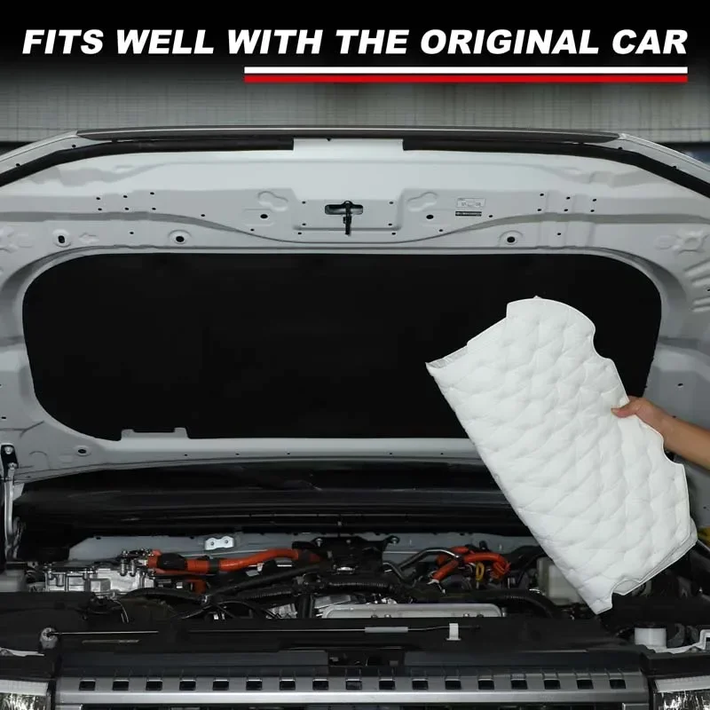 

2024-2025 For Toyota Land Cruiser Prado 250 LC250 Car Engine Hood Sound Pad Front Heat Covers Fireproof Interior Car Accessories