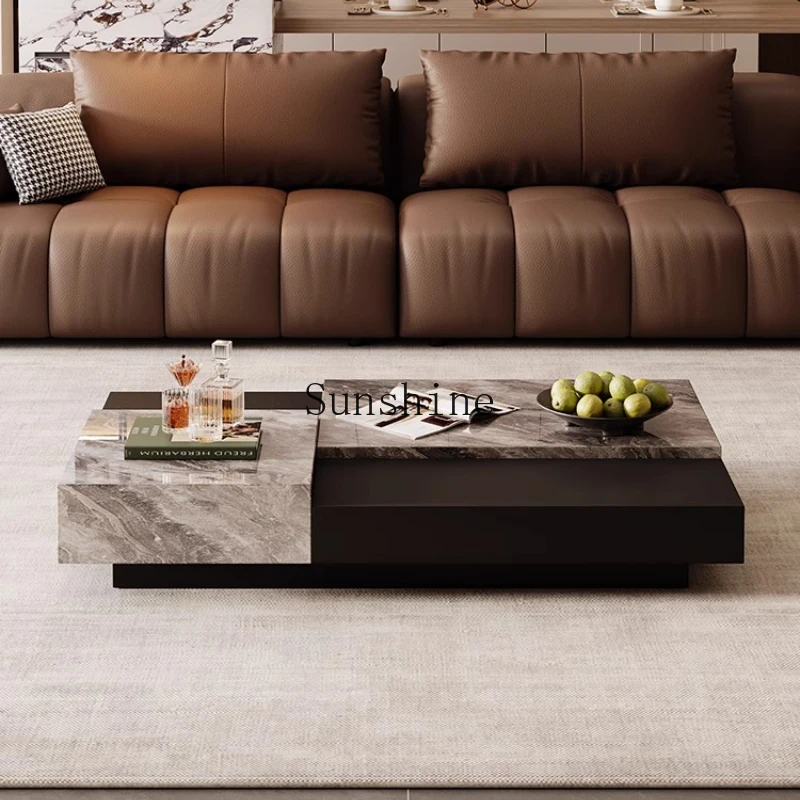 

Slate Italian light luxury minimalist living room home high-end new coffee table table