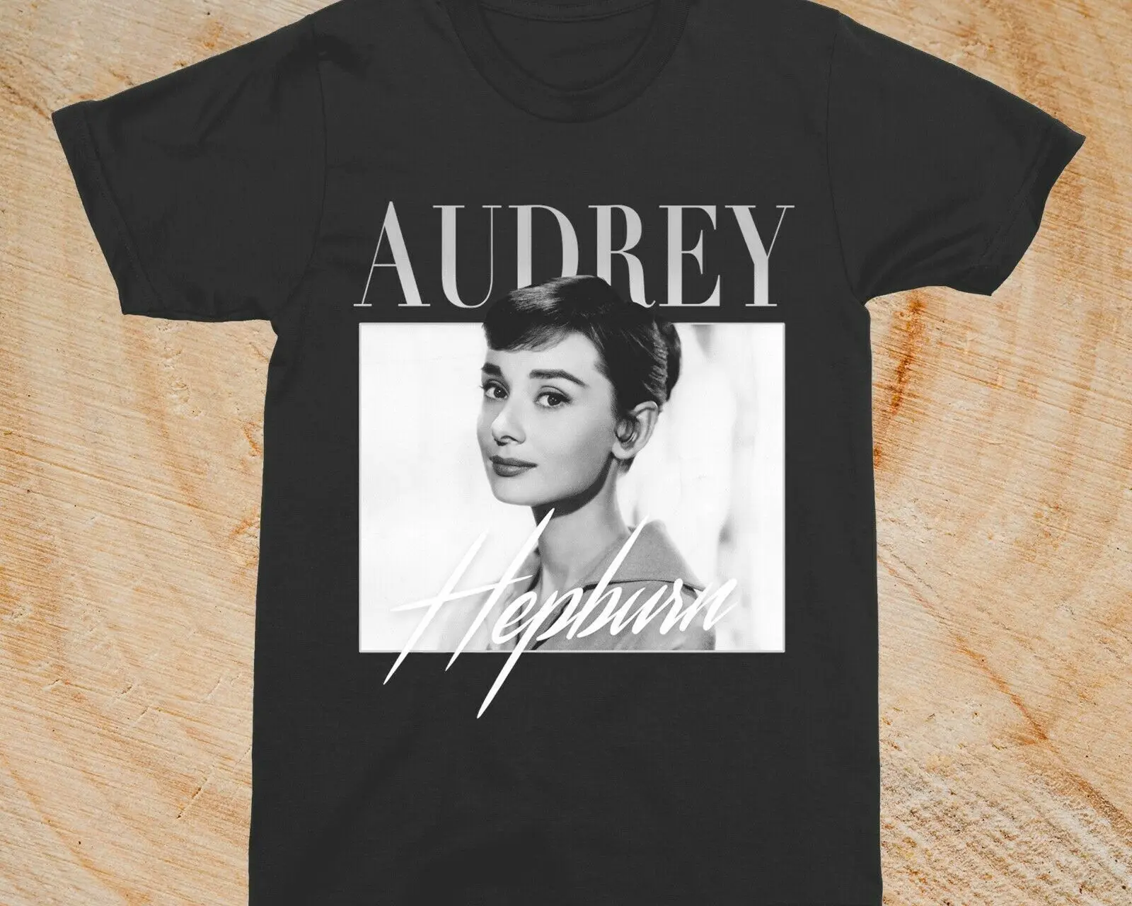 Audrey Hepburn Black & White  Black All Size Unisex T-Shirt CC1657