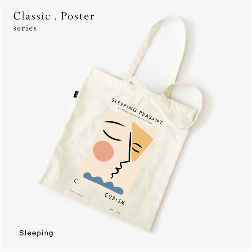 لونا بسيطة عتيقة neutrominimalistabolso de hombro متعددة الاستخدامات غير رسمية الفقرة mujerbolso de compras قابلة لإعادة الاستخدام