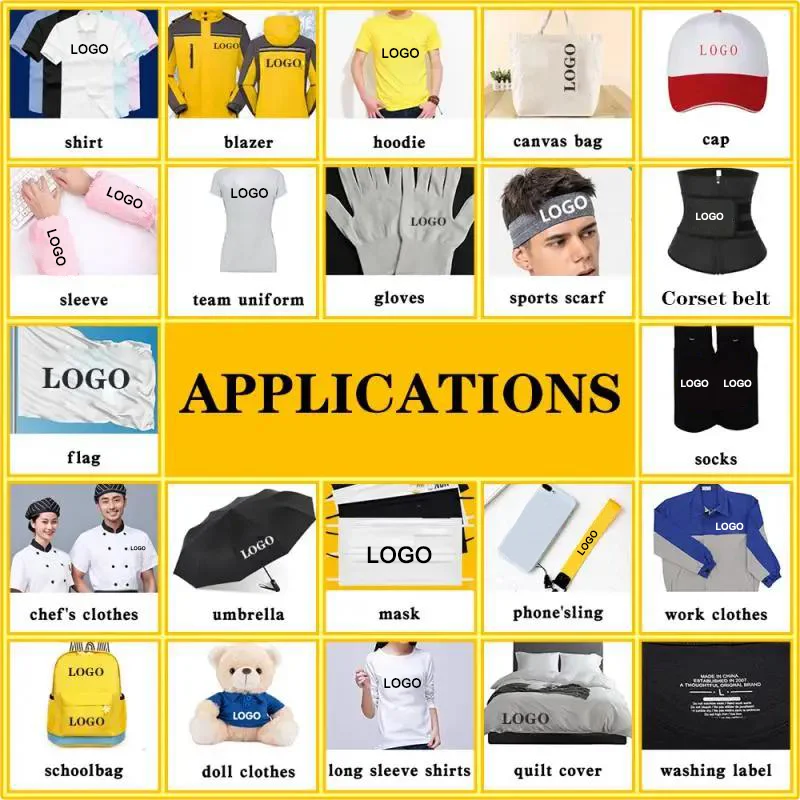 Custom Iron-on Transfers Text Picture Logo PVC Patch Heat Transfer Clothes Stickers Patches For Clothing Ironing Thermal Sticker