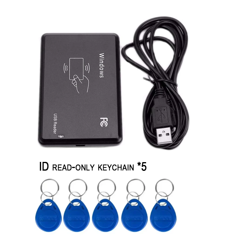 Rfid 125KHz 13.56MHz ID IC Dual Frequency Smart RFID Card Reader Nfc Card Encrypted Programmer Reader With USB Interface