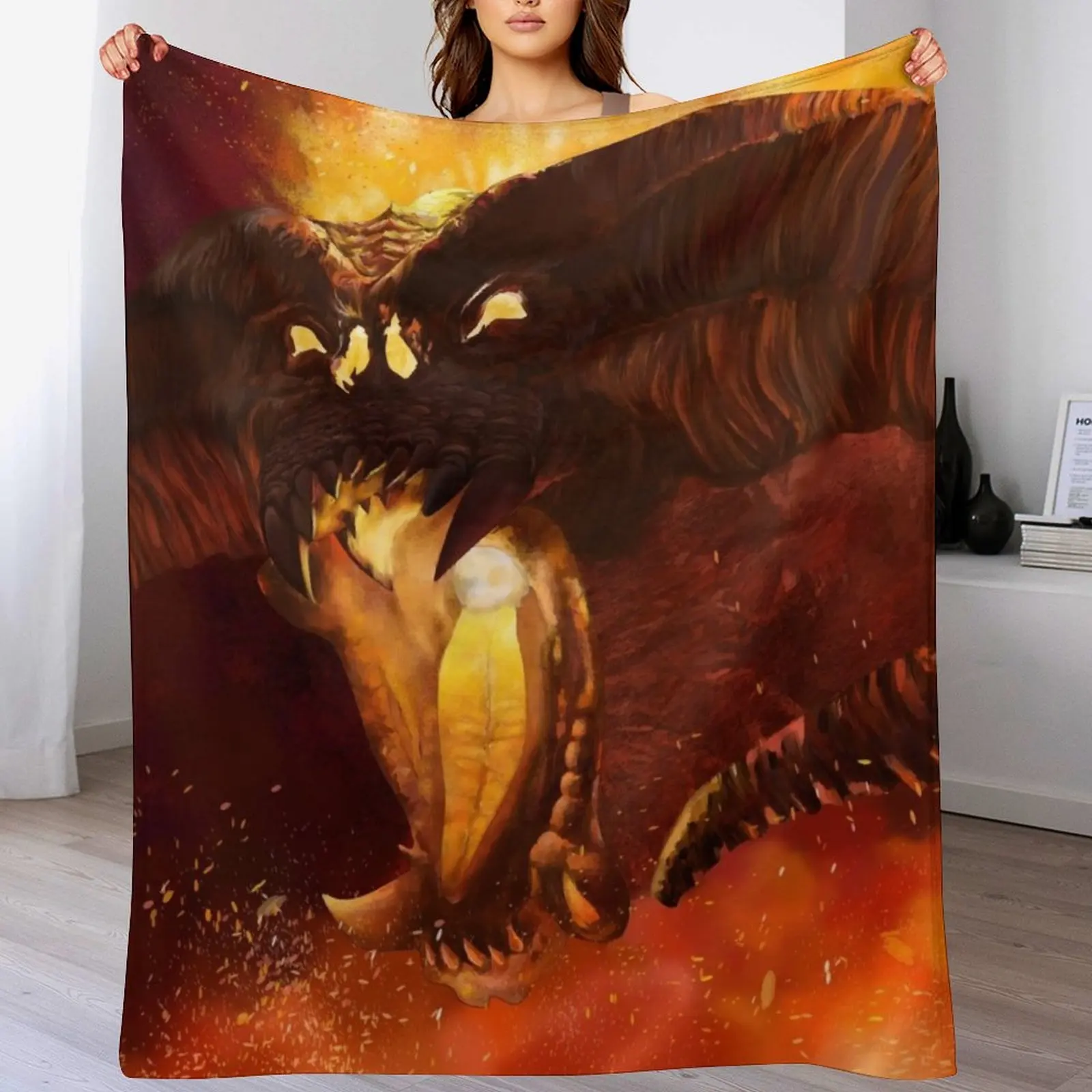 

Durin's Bane Throw Blanket Thins Furrys Luxury Thicken For Baby Blankets