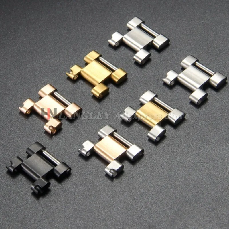 16x9mm Replacement for Rolex Daytona GMT Submariner WaterGhost Watch Strap Stainless Steel Link End Pieces Connector Accessories