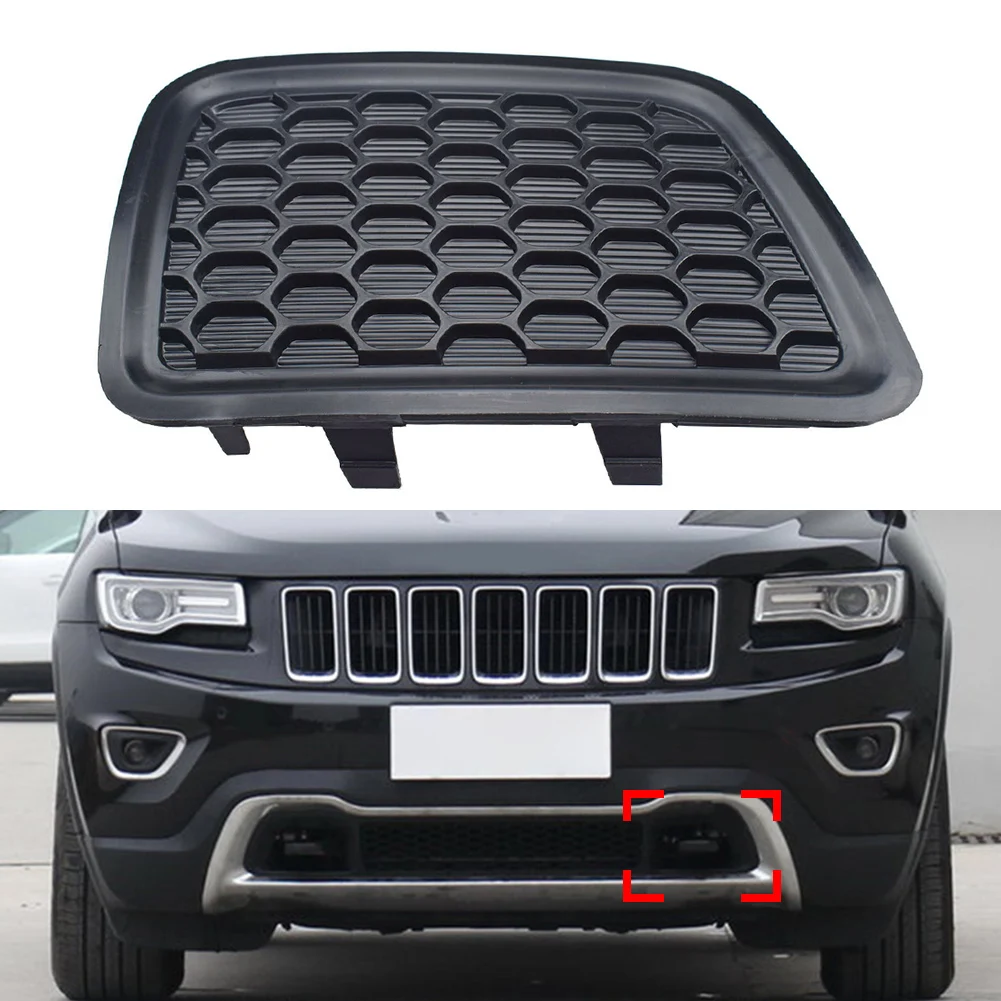 Car Front Bumper Lower Grille Tow Hook Insert Cover Left Side 1Pcs For Jeep Grand Cherokee 2014 2015 2016