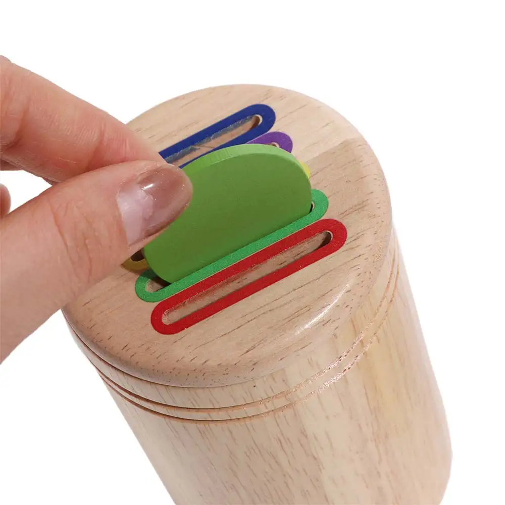 Montessori Color Sorting Wooden Early Educational Shape Matching Hands-on Skills Exercising Cognitive Training Puzzle Game