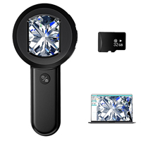 50X HD Magnifying Glass 2 Lighting Modes Rechargeable Illuminated Book Magnifier 2 Inch IPS Screen Illuminated Magnifying Glass
