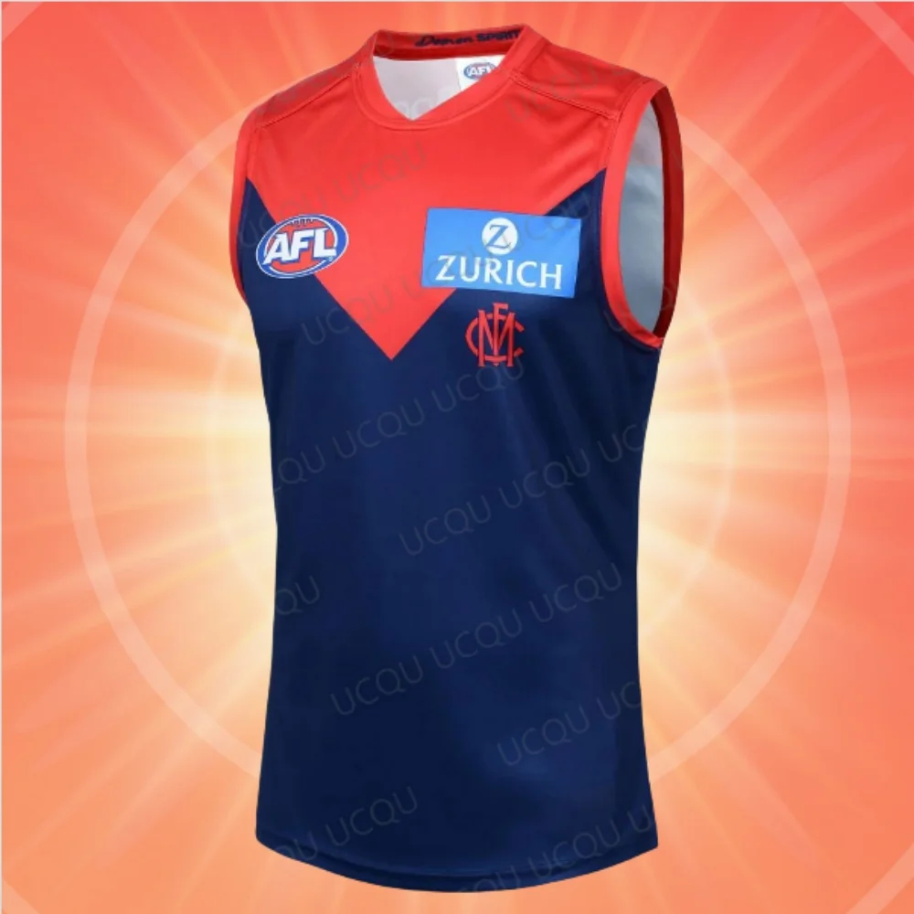 

Summer sports sleeveless vestNew 2025 AFL Summer Australia Football Melbourne Demons Guernsey Oversized Vest For Adult/Kids Tank