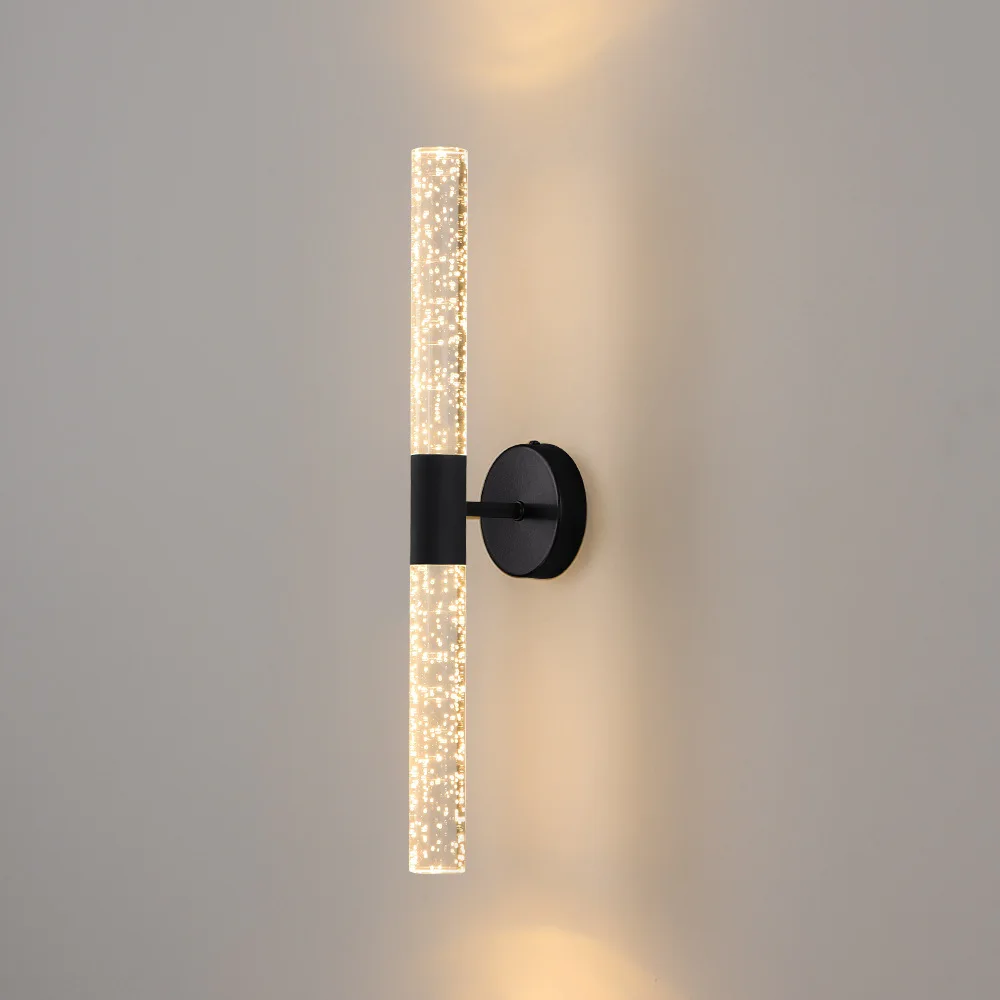 

LED Light Modern Wall Light Bedroom Bedside Living Room Wall Lamp Crystal Rod Nordic Aisle Corridor Interior Lighting Fixture
