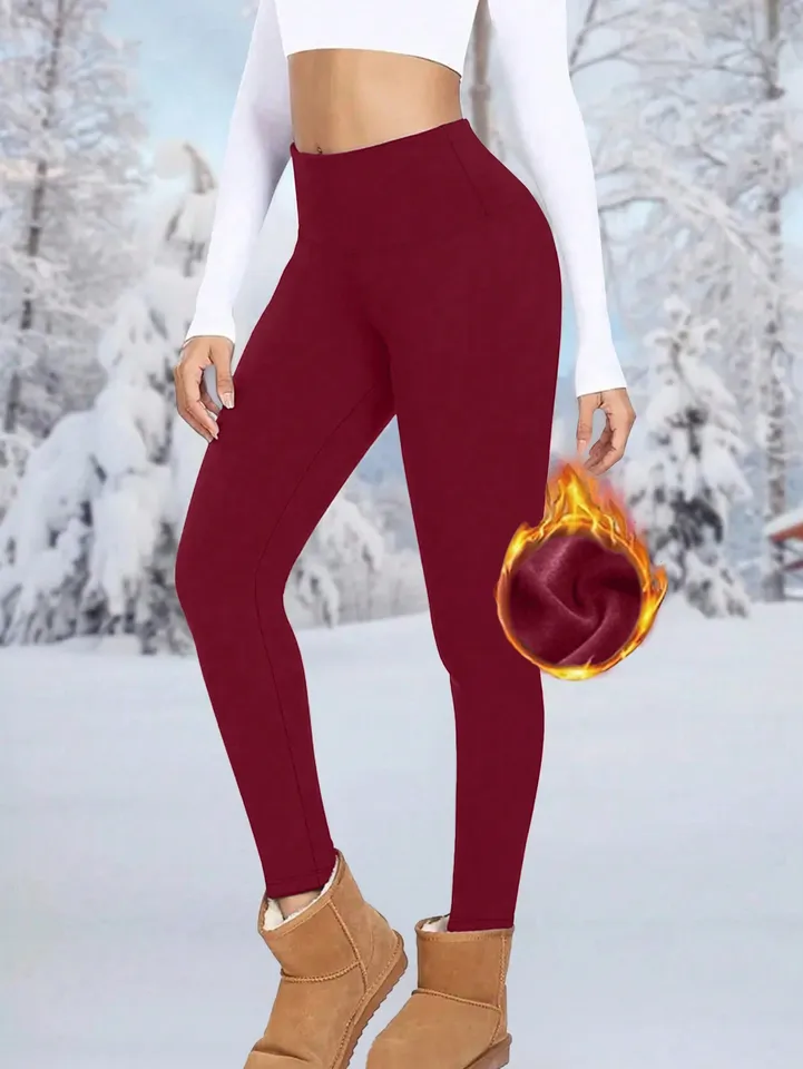 Women's Thermal High Waist Leggings for Winter Sports