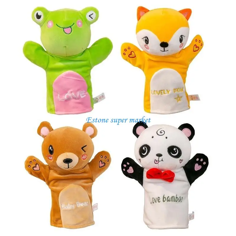 090b 11. para 81 Lindos niños títeres títeres pelos peluche para contar historia para muñecas interacción regalo