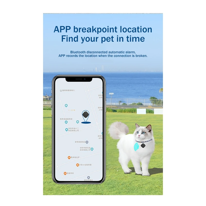 Mini traqueur GPS Bluetooth pour animaux de compagnie, dispositif anti-perte, clé de téléphone portable, vert