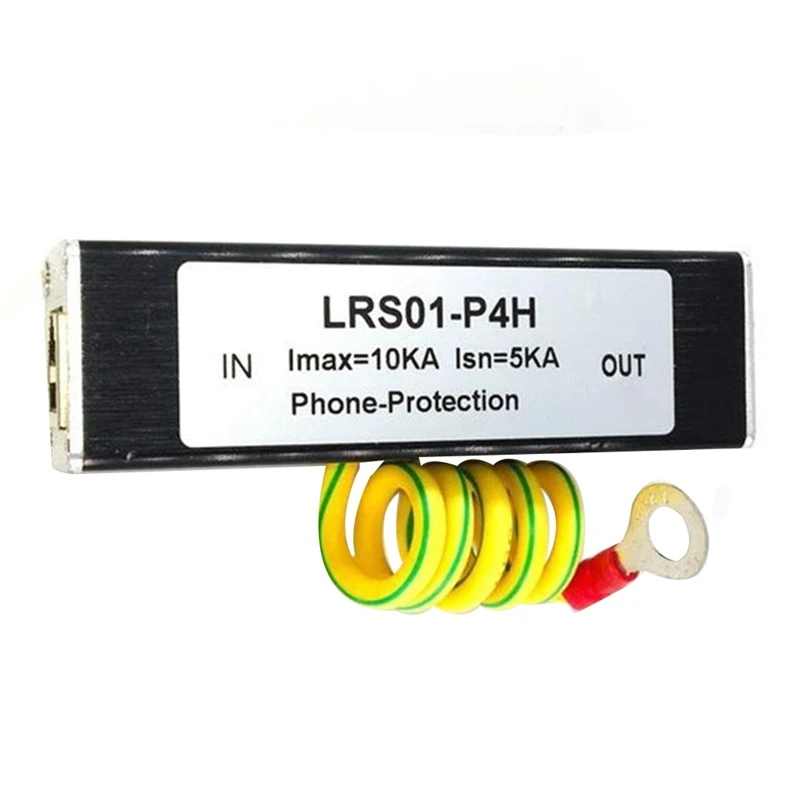2025 New-2X حامي عرام فاكس الهاتف الرعد مانع RJ11 Kl01-P4H أسود RJ11 ADSL