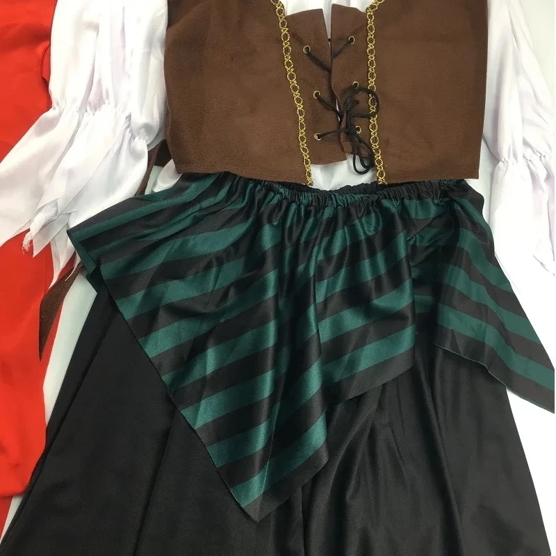 Capitano Jack Sparrow Costume adulto uomo donna pirata pirati dei caraibi Cosplay femminile maschio femmina carnevale Halloween Sexy