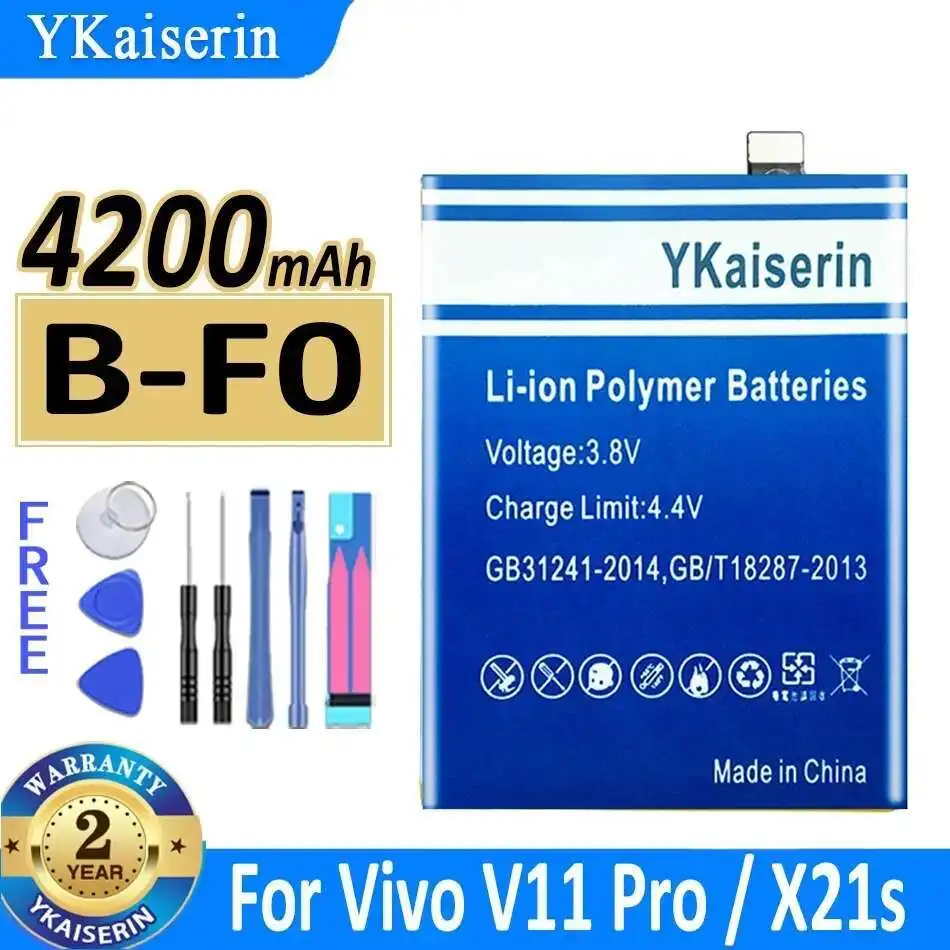 

4200mAh For Vivo V11 Pro V11Pro X21s 1804 1806 1814 PD1813F_EX B-F0 Premium Replacement Mobile Phone Battery