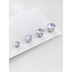 1/2pcs Simple Magnetic Earrings Ear Clips for Men Women, Stud Earring Zircon Ear Bone Cochlear Clips No Piercing Jewelry Gift