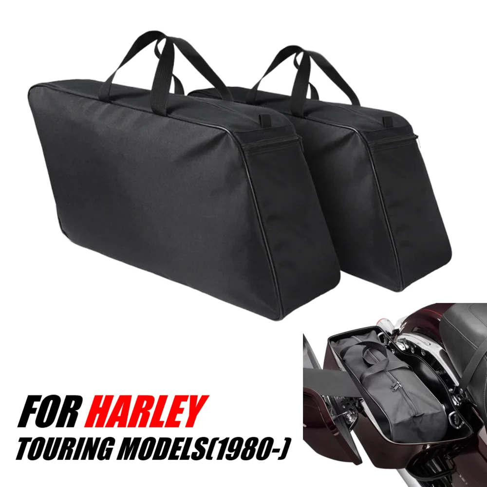 

Motorcycle Inner Bags Luggage Side Bags Saddlebag Liners Tour Pack For Harley Touring Electra Street Glide Road King 1993-2018