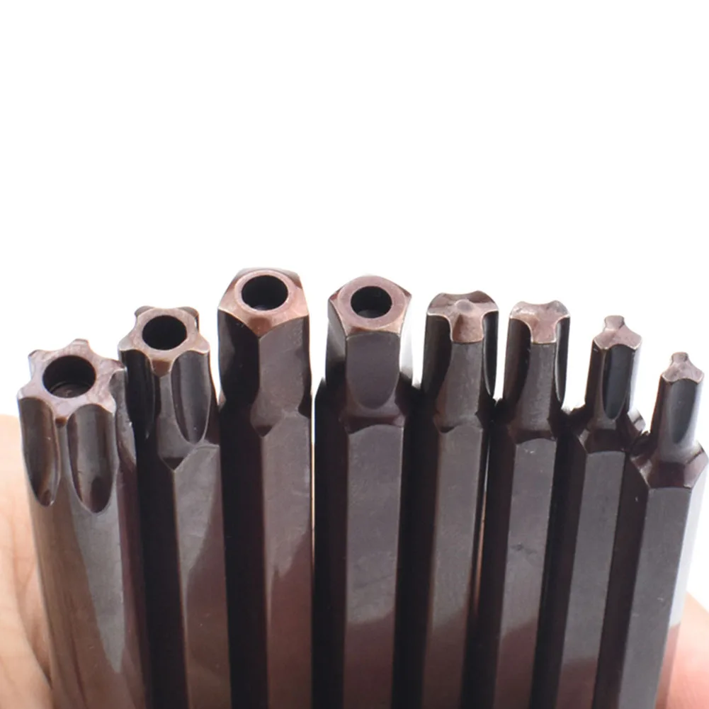 7 قطعة L نوع Torxs وجع مجموعة مزدوجة نهاية مفك Y4 Y5 Y6 Y8 البنتاغون مع ثقب 6 مللي متر 8 مللي متر T45 ستار رئيس المفك أدوات يدوية