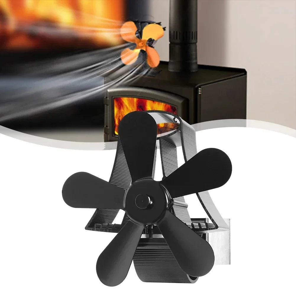 Convert Heat into Energy  5 Blade Heat Powered Hanging Flue Pipe Stove Fan  Efficient Warmth Distribution  Easy to Install