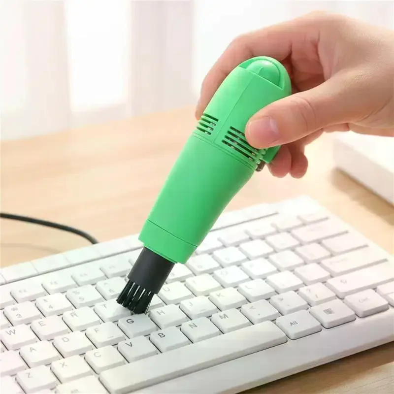 USB Keyboard Vacuum Cleaner Computer Keyboard Vacuum Cleaner Portable Mini Handheld PC Laptop Brush Dust Cleaning Kit