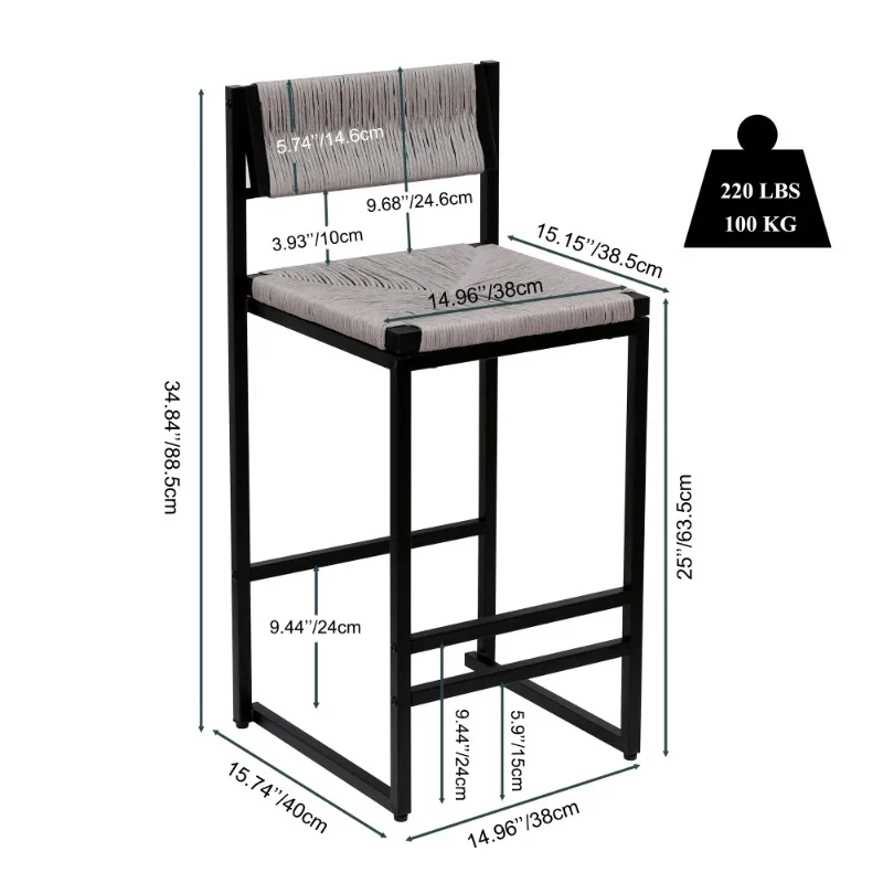 عالية المطبخ البراز كراسي كرسي طويل الساق مقعد للبار مقاعد للبار جزيرة طاولة طعام كرسي البراز مقاعد مكافحة تشيس دي بار الأثاث #5