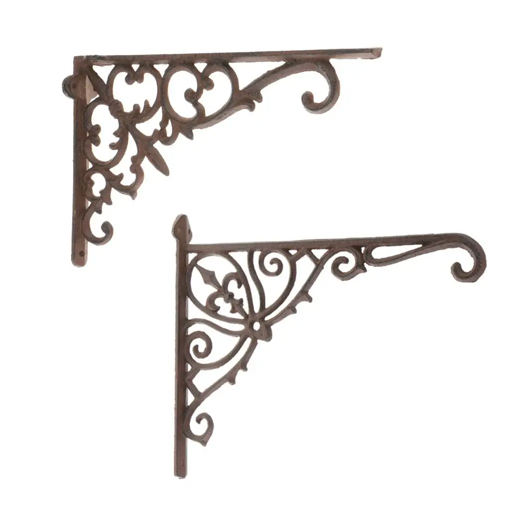 Vintage Mounted Support Display Holder Heavy Duty Shelf Brackets