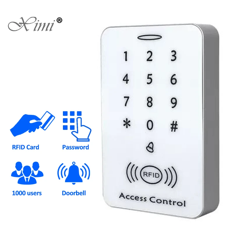 125KHZ RFID Card Access Control System Intercom Device Machine Electronic Door Lock Smart Garage Gate Opener Electric Digital