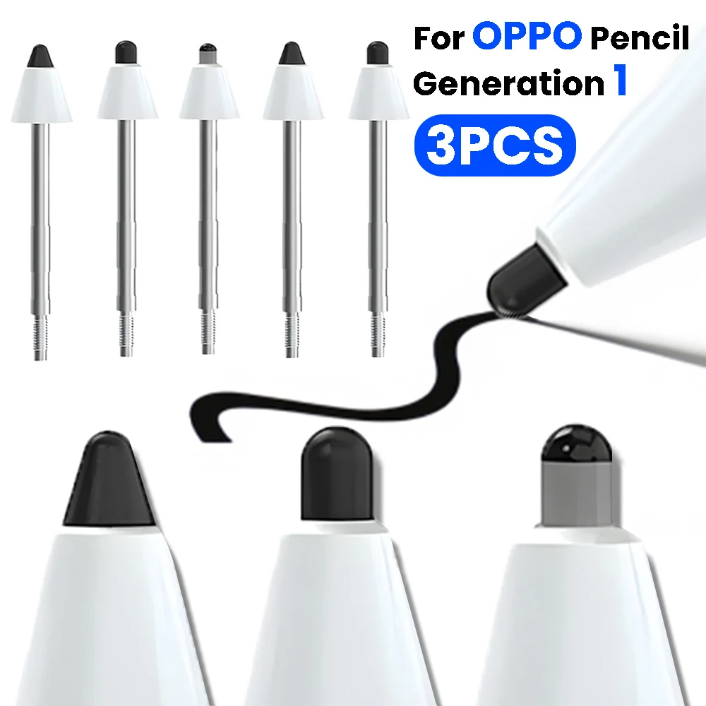 

1/3Pcs Replacement Damping Pen Tip for OPPO Pencil Generation 1 Wear-resistance Tablet Pencil Nib for OPPO Touch Screen Pen Nib
