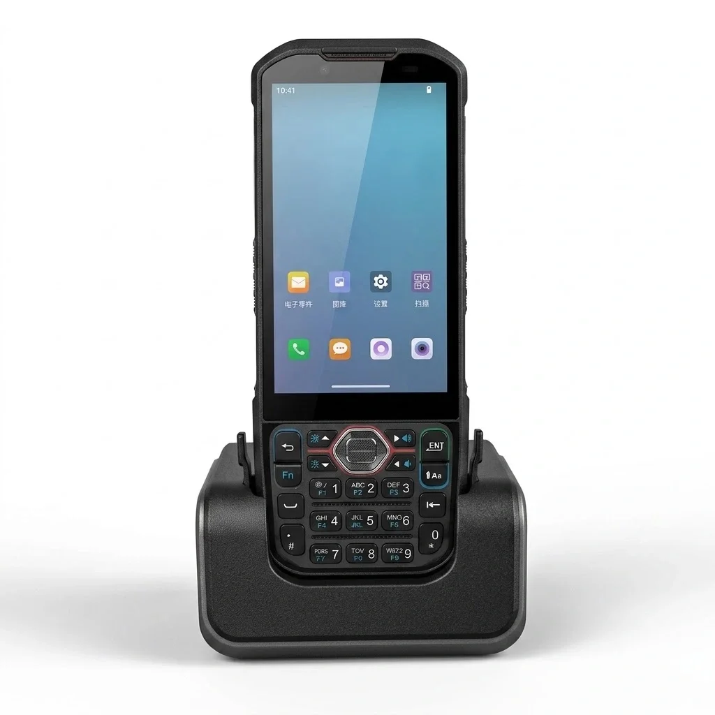 HK40 Keypad Android Barcode Scanner with 25 Physical Keys 2D Barcode Scan Hot-Swappable