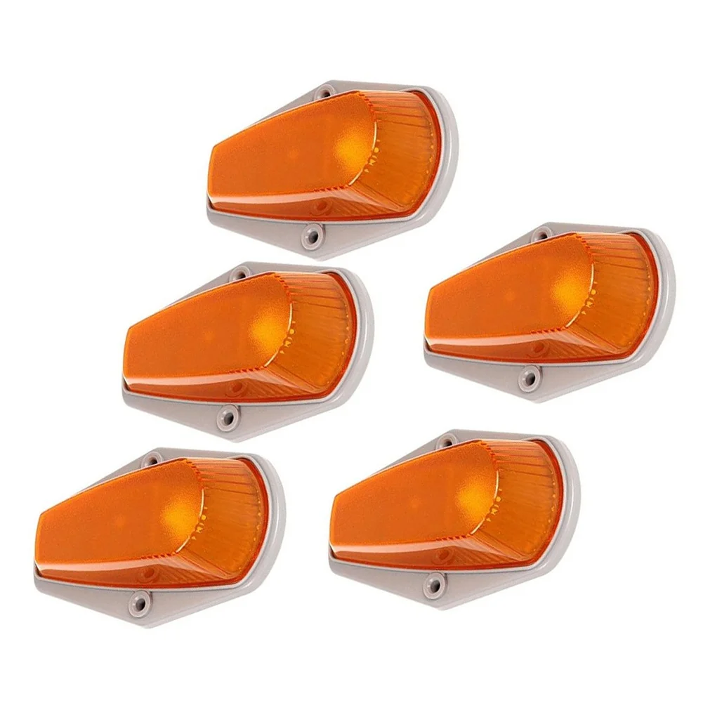 Roof Outline Amber LED Light Kit for Ford For F150 For F250 For F350 1980-1997 - 5pcs Cab Lights + Wiring + Screws