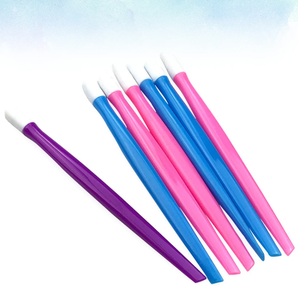 

10pcs Nail Embossing Brushes Delicate Design Silicone Non Deformation Fine Manicure Tools Suitable Professional