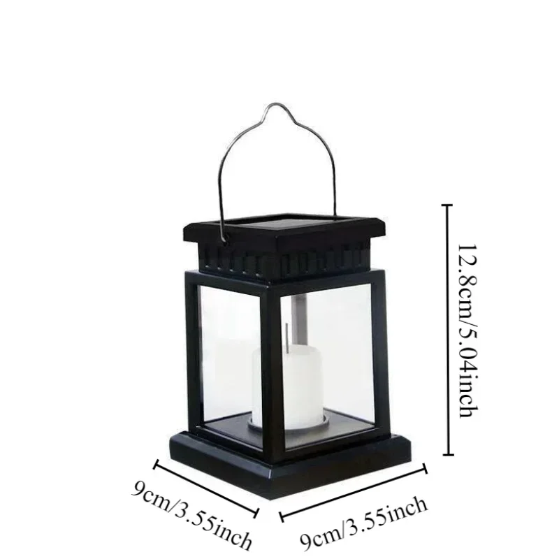 Solar Palace Lantern Outdoor Solar Lights Lawn Landscape Hanging Atmosphere Candle Lamp Floor Yard Garden Decor