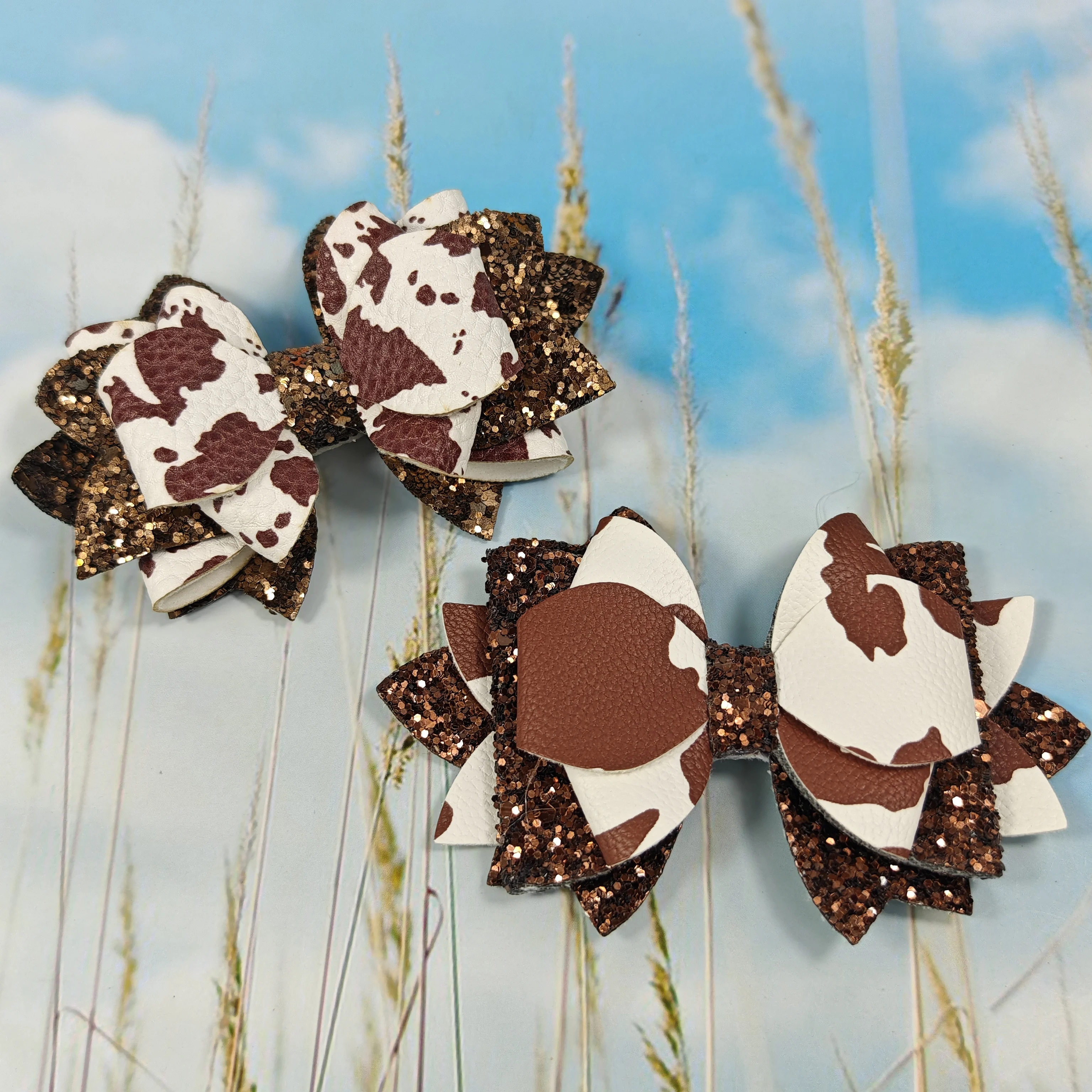 

New Silicone Leopard Print Straw Cap, European And American Bow Dust Plug Straw Cover Protective Case