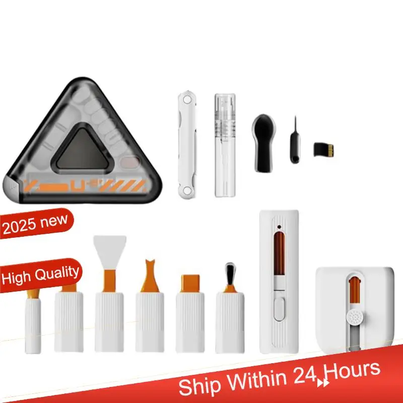 مجموعة فرش تنظيف AC18 (مضمونة) 24 في 1 متعددة الوظائف، سماعات الرأس، الهاتف المحمول، الكمبيوتر، لوحة المفاتيح، الكاميرا، تنظيف رقمي