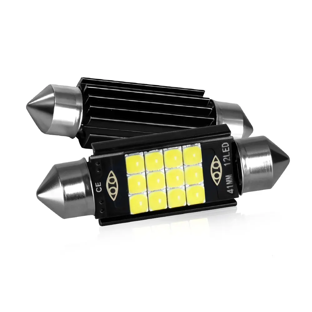 Leistungsstarke Helle Festoon-LED 31/36/39/41MM Superweiß 3030 9/12-Chip Auto-Innenbeleuchtung Leselampe Kofferraum Spiegel Kennzeichenbeleuchtung 12V