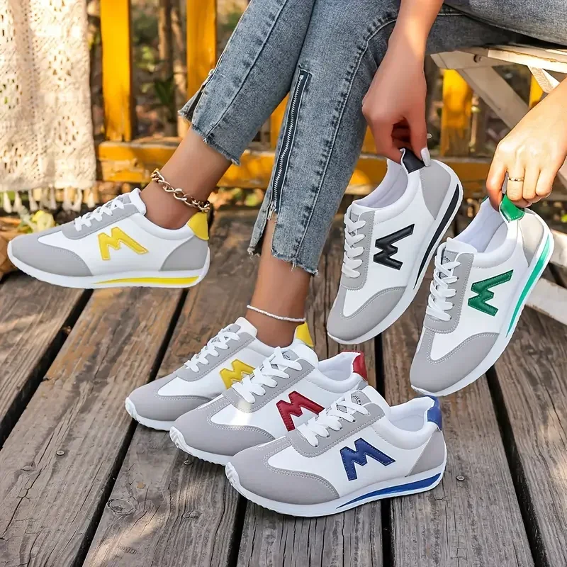 2025 New Women Sneakers Fashion Round Head Versatile Comfortable Breathable Shoes for Women Casual Soft Shallow Sneakers Women