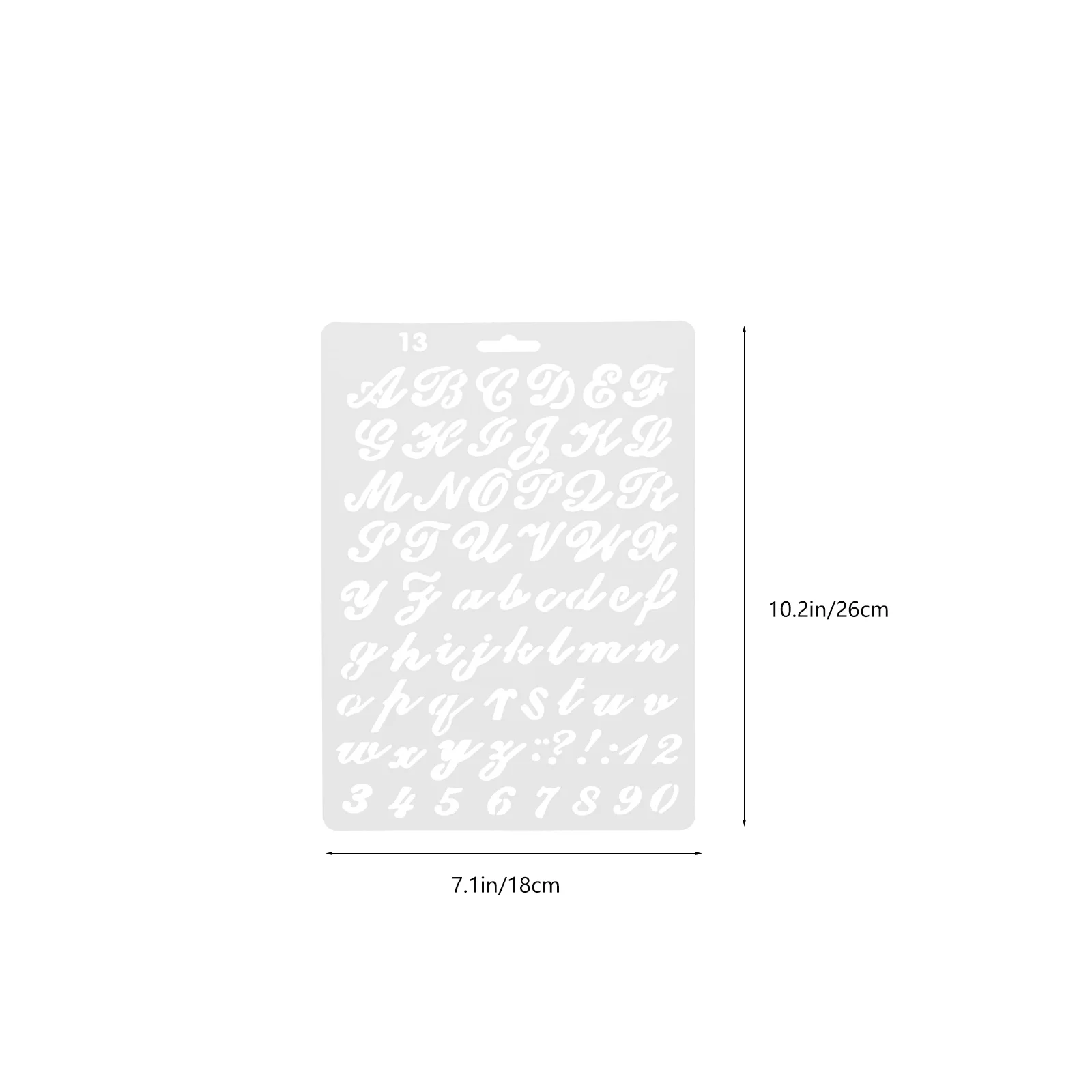 8 Stück Alphabet-Buchstaben- und Zahlen-Schablonen, wiederverwendbar, langlebig, Haustier-Vorlagen zum Malen, Basteln, DIY-Projekte, große Schablonenmuster