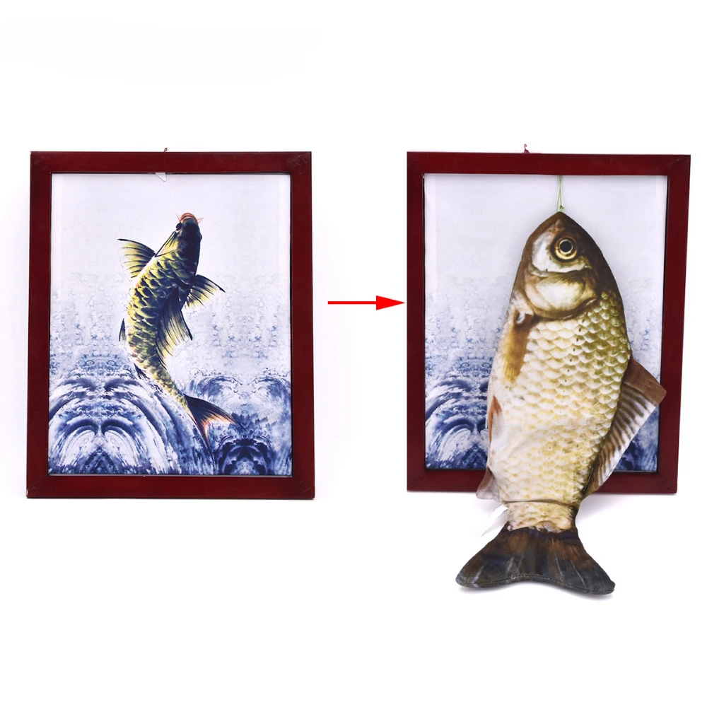 Fish Frame Magic Tricks Magician Stage Party Gimmick Props Illusion Mentalism Funny Plush Fish Toy Appearing From Board Magia