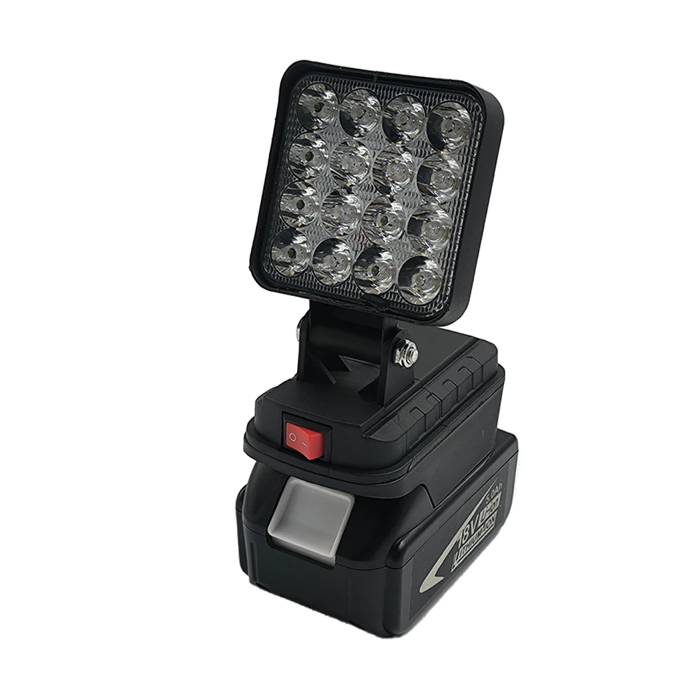 3-Zoll-Taschenlampe, kabelloses LED-Arbeitslicht für Makita 18 V BL1430 BL1830 Li-Ionen-Akku, Notfalllampe, Camping, Baustellenbeleuchtung – Detail 2