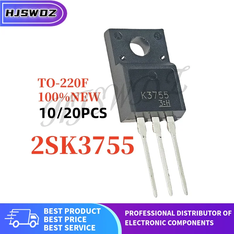 10-20PCS 2SK3755 K3755 TO-220F 40V 45A SMPS용 N채널 MOSFET 신규 재고 있음