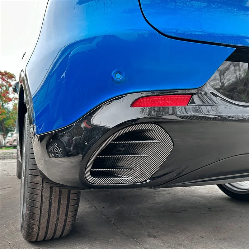 

Firmly Car Rear Bumper Splitter Spoiler Rear Air Outlet Spoiler Cover Trim For Alfa Romeo Tonale 2023+ Carbon Fiber