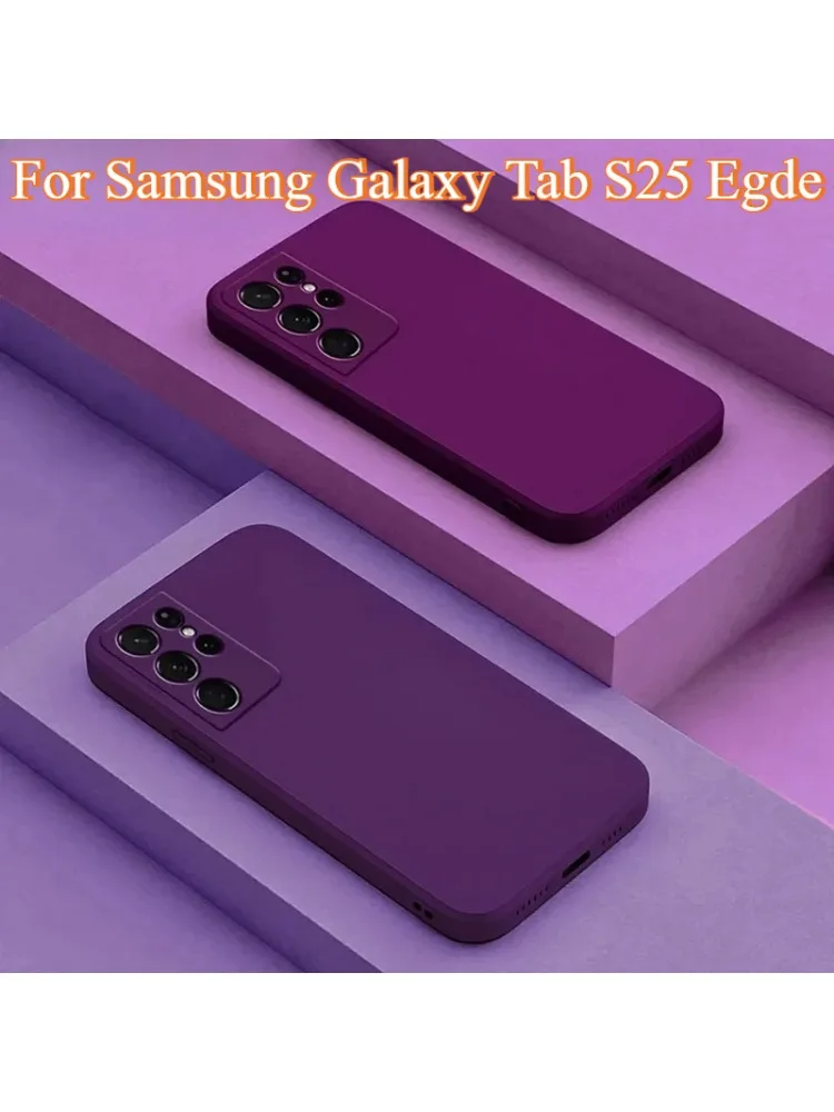 Original Flüssigsilikonhülle für Samsung Galaxy S25 Egde S24 FE S23 S22 S21 Ultra Plus Weiche TPU Funda Stoßfeste Schutzhülle