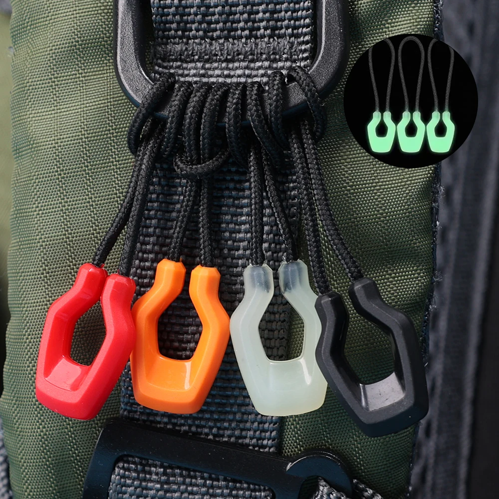 Luminous Zipper Pullers Convenient Zippers Extension Knapsack Jacket Tent Zipper Pull Slider Head Tool Luggage Accessories