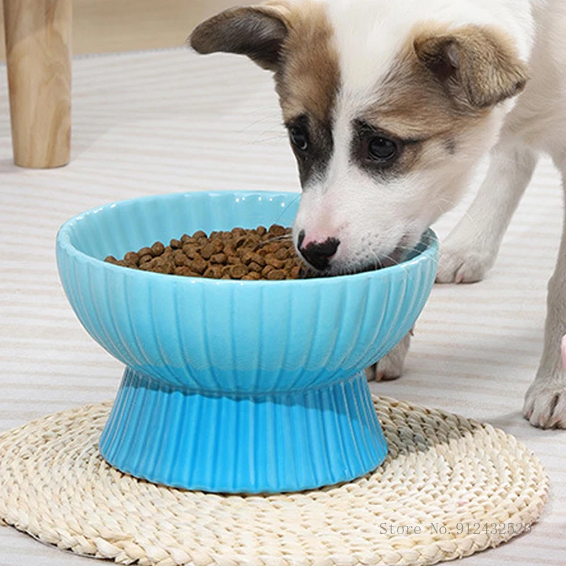

Ceramic bowl for cat and dog, cervical vertebra protection, high mouth, to prevent overturning, water bowl, pet supplies