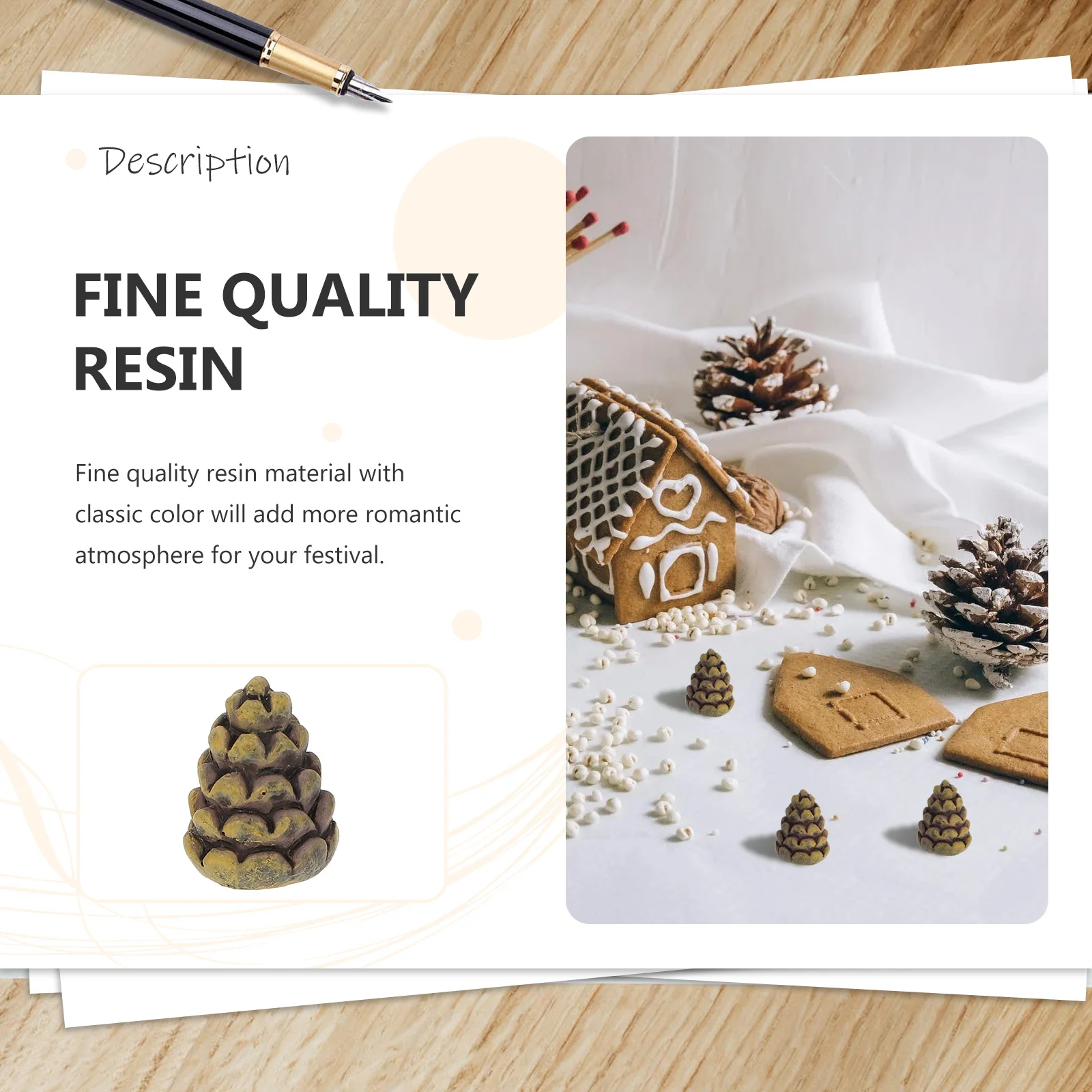 

20 Pcs Christmas Pine Cone Ornaments Trees Decorations Simulated Cones for Home