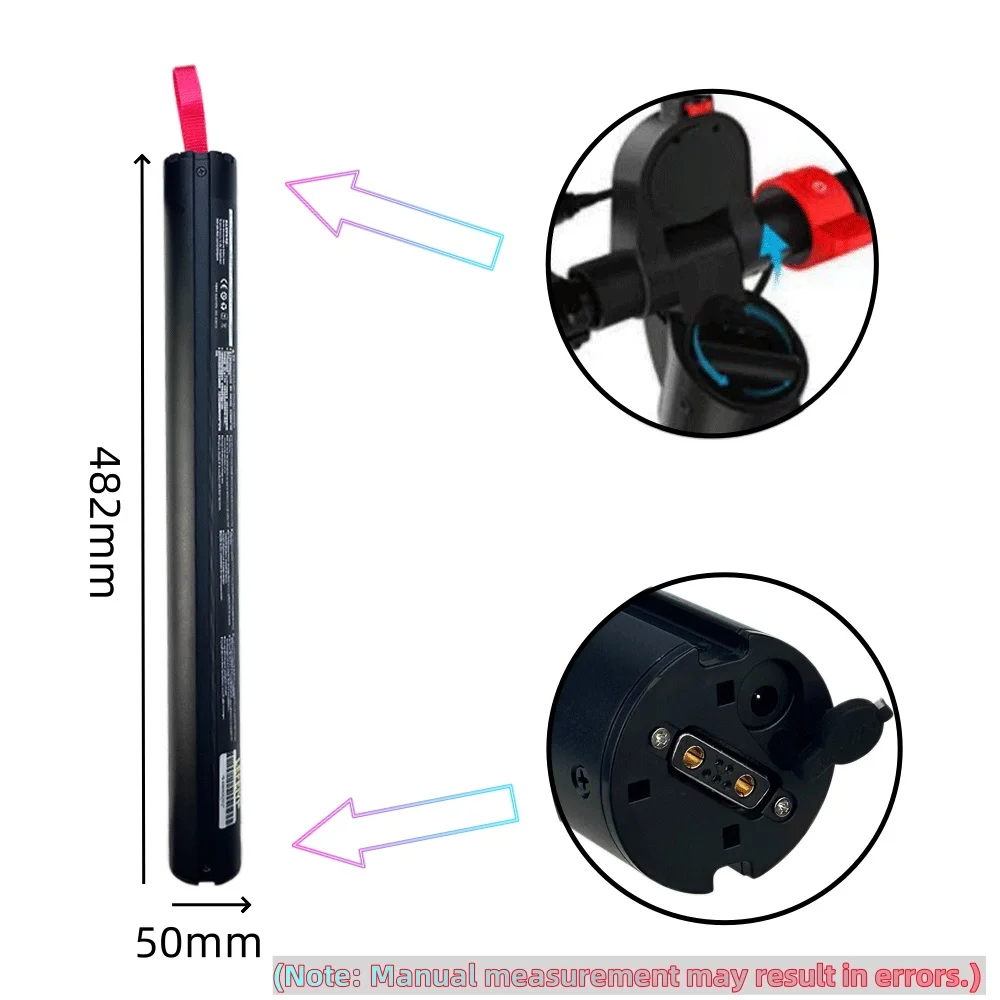 36V 5200mAH X7 Scooter Replace Rechargeable Lithium Battery Pack 187Wh , HX Scooter Battery Accessories