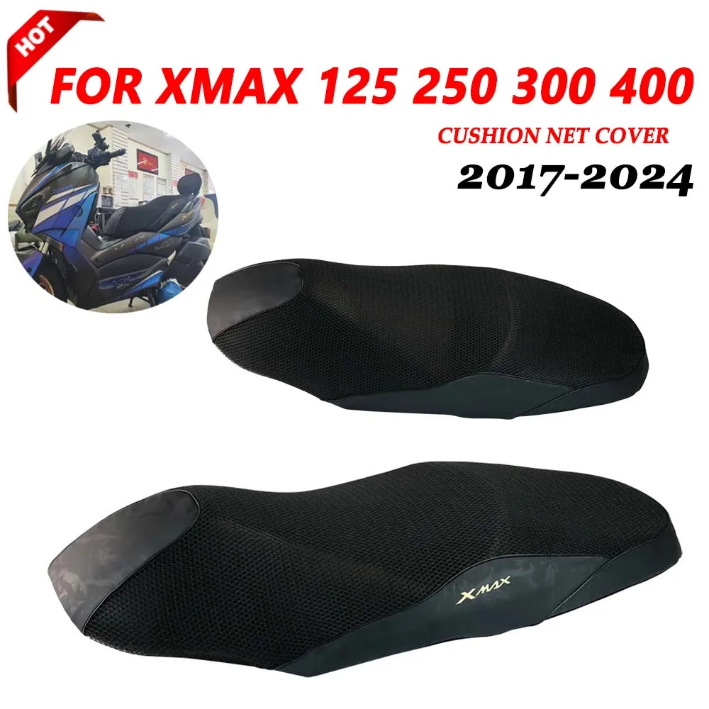 Seat Cushion Cover For Yamaha XMAX 300 XMAX300 XMAX250 XMAX125 X-MAX 250 125 400 Motorcycle Sunscreen Mesh Pad Protection Guard